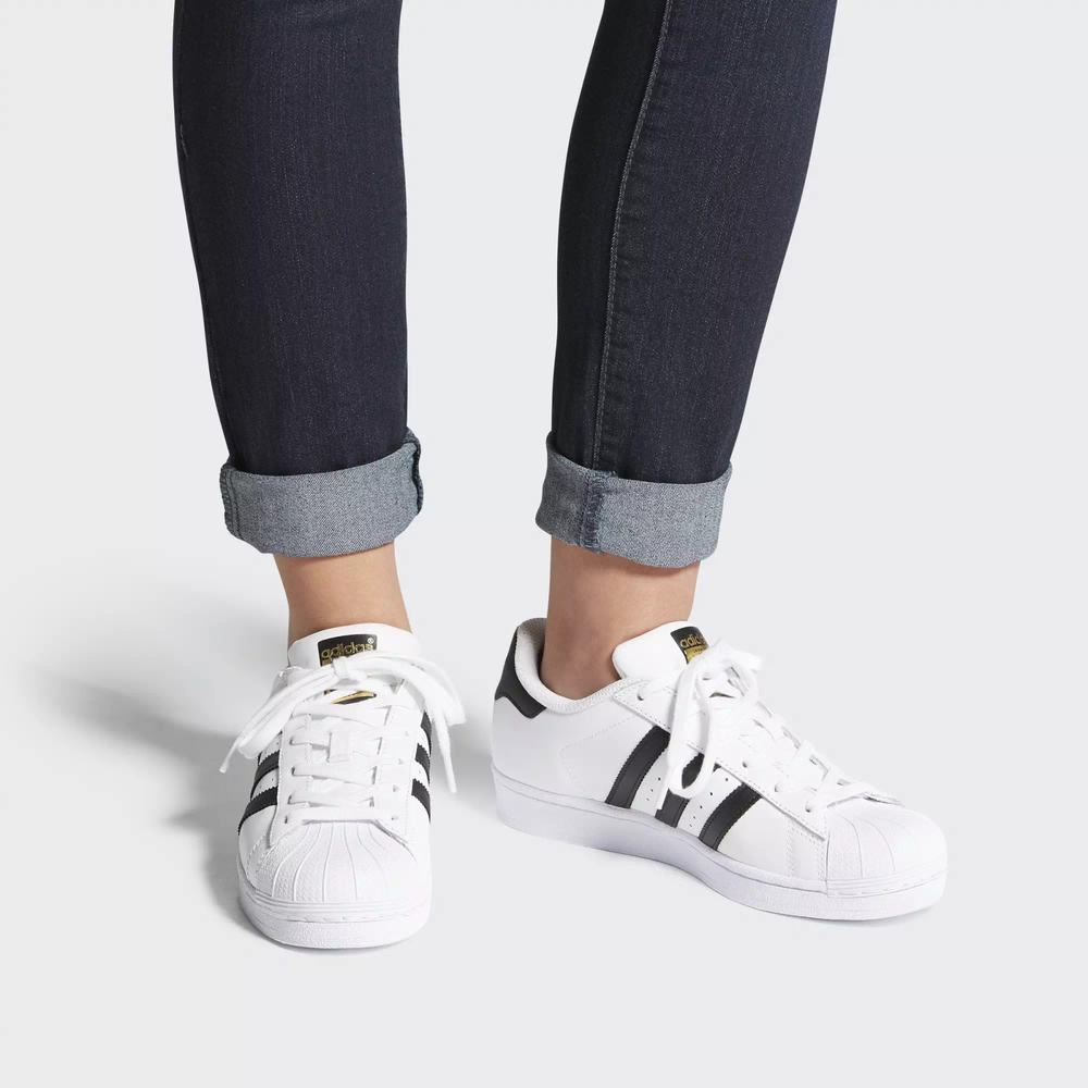 Adidas Superstar Tenis Blancos Para Mujer (MX-16032)